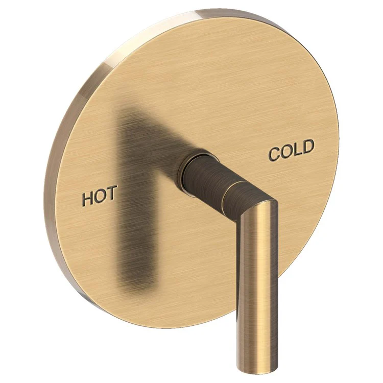 Pressure Balance Valve Trim Pavani Round 1 Lever Midnight Chrome ADA Depth 2-4/5 Inch - Frankwebs