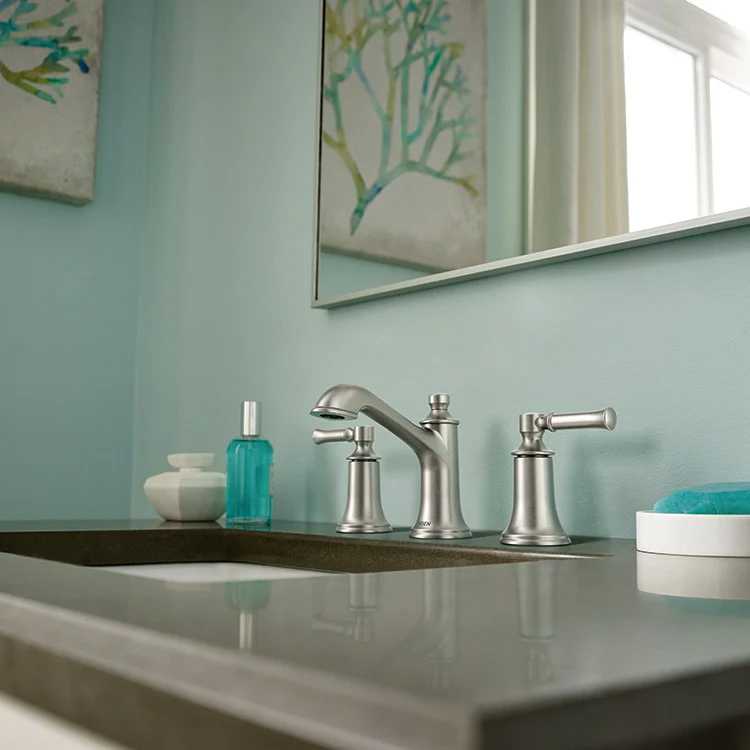 Dartmoor Two-Handle Widespread Bathroom Faucet with Drain - Frankwebs