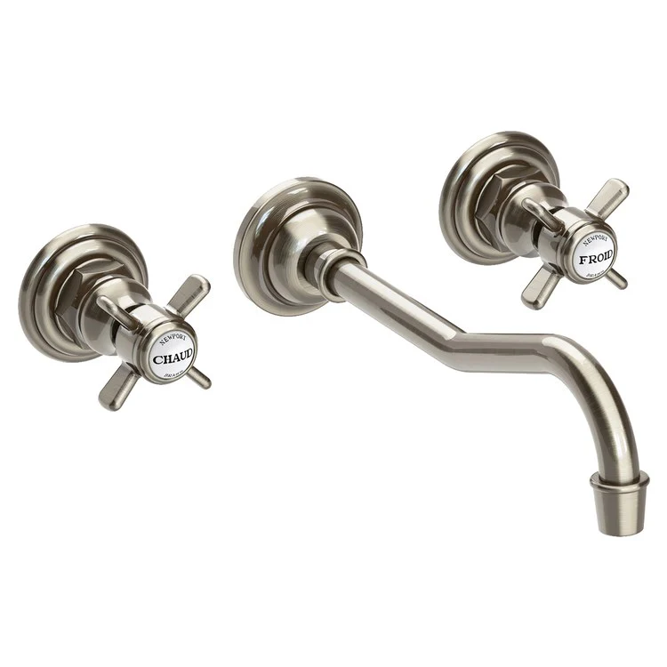 Fairfield Two Handle Wall-Mount Bathroom Faucet - Aged Brass - Frankwebs
