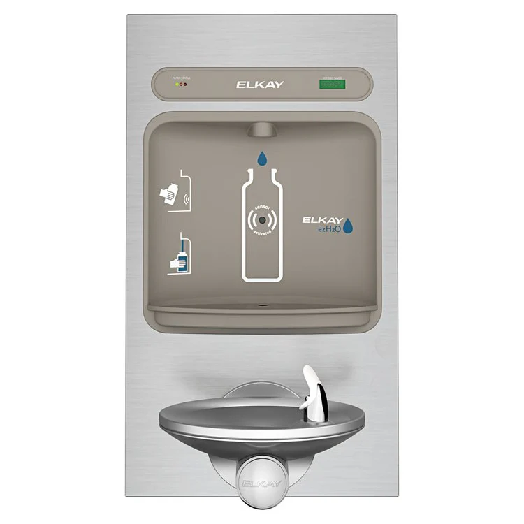EZH2O Bottle Filling Station with Single Integral SwirlFlo Fountain/Filter - Frankwebs