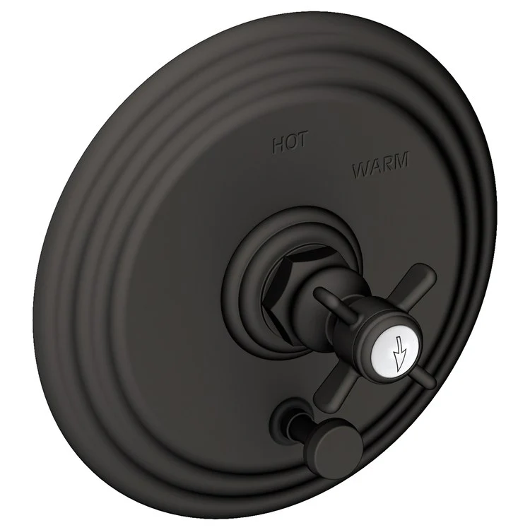 Fairfield Pressure Balance Tub/Shower Valve Trim Only with Cross Handle - Antique Brass - Frankwebs