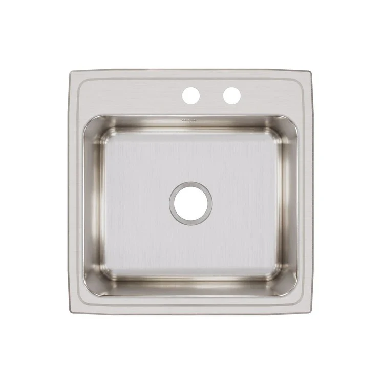 Kitchen Sink Lustertone Classic 22 x 22 Inch Single Bowl MR2 Hole Lustrous Satin Drop-In 10-1/8 Inch - Frankwebs