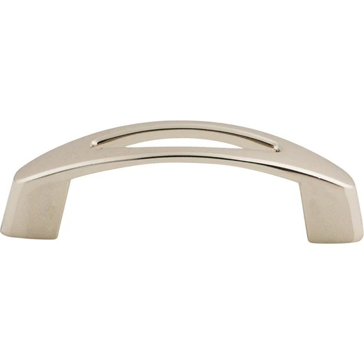 Pull Nouveau Verona D Handle Polished Nickel Zinc Alloy 3 Inch 3-4/7x2/3x1-1/3 Inch - Frankwebs