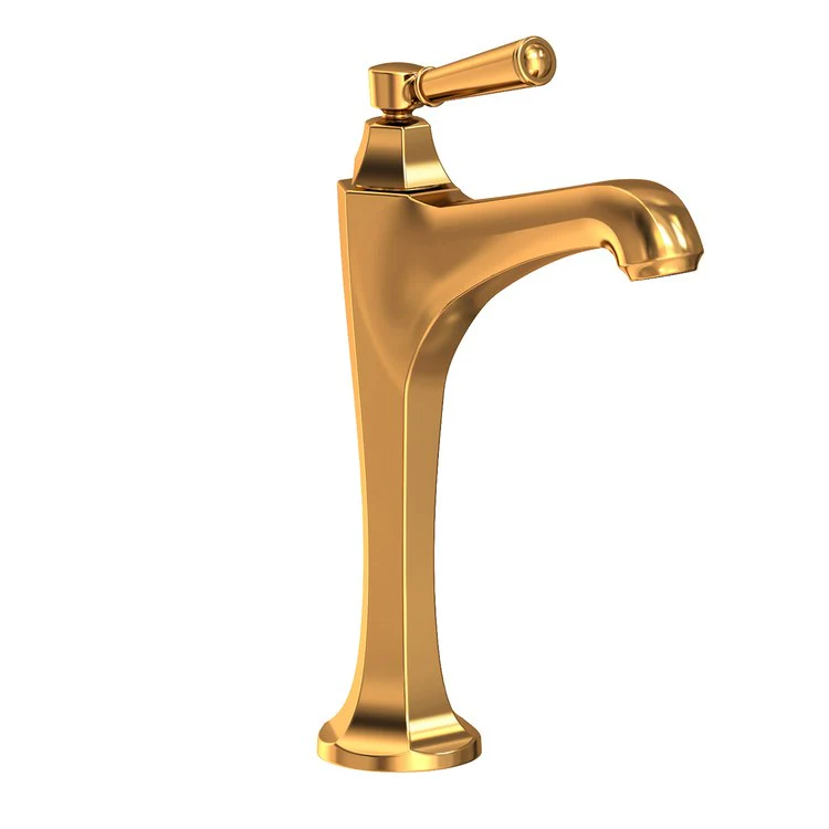 Vessel Faucet Metropole 1 Lever ADA Satin Brass PVD 1.2 Gallons per Minute Faucet Height 11 Inch - Frankwebs