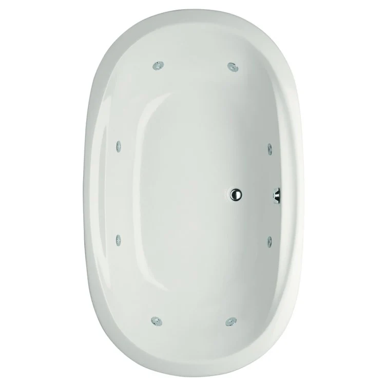 Whirlpool Tub Studio Collection Studio 66 x 44 x 19 Inch Drop-In Side Center Drain Bone Oval - Frankwebs