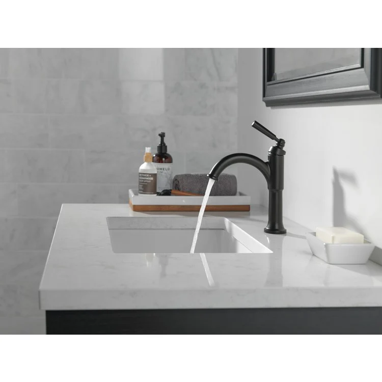 Lavatory Faucet Saylor 1 Lever ADA WaterSense Matte Black 1.2 Gallons per Minute 4-9/16 Inch - Frankwebs