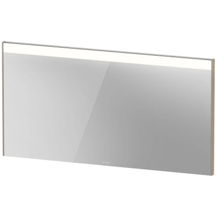 Mirror Brioso 52 x 27-1/2 Inch White High Gloss with Lighting Rectangle 1-3/8 Inch - Frankwebs