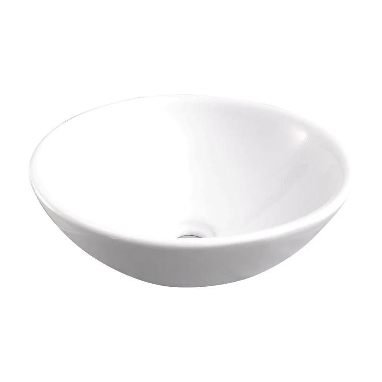 Vessel Decker Above Counter Oval 15-3/4 Inch White Vitreous China - Frankwebs