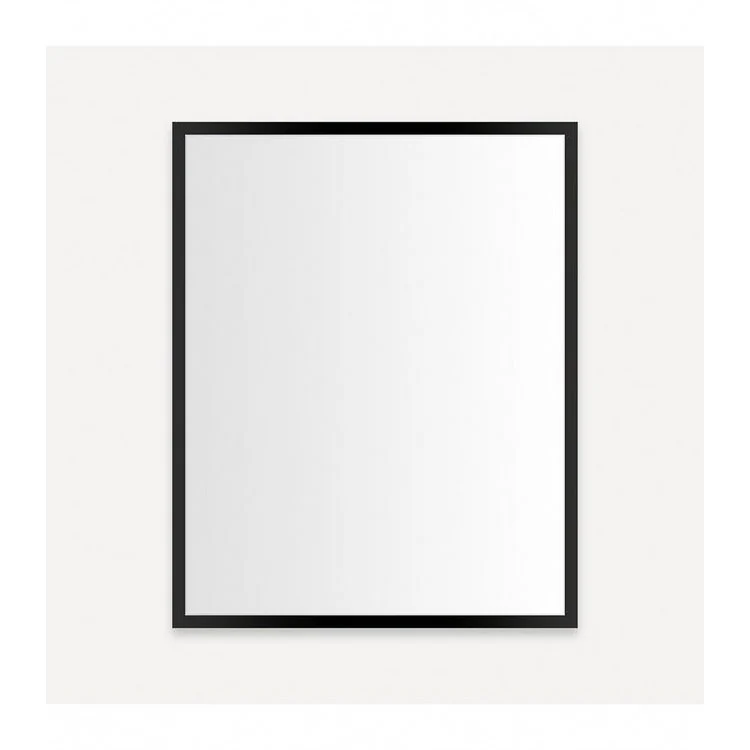 Medicine Cabinet Profiles 24W x 30H x 6D Inch 1 Doors Mirror Matte Black Flat Top Reversible Non-Electric - Frankwebs