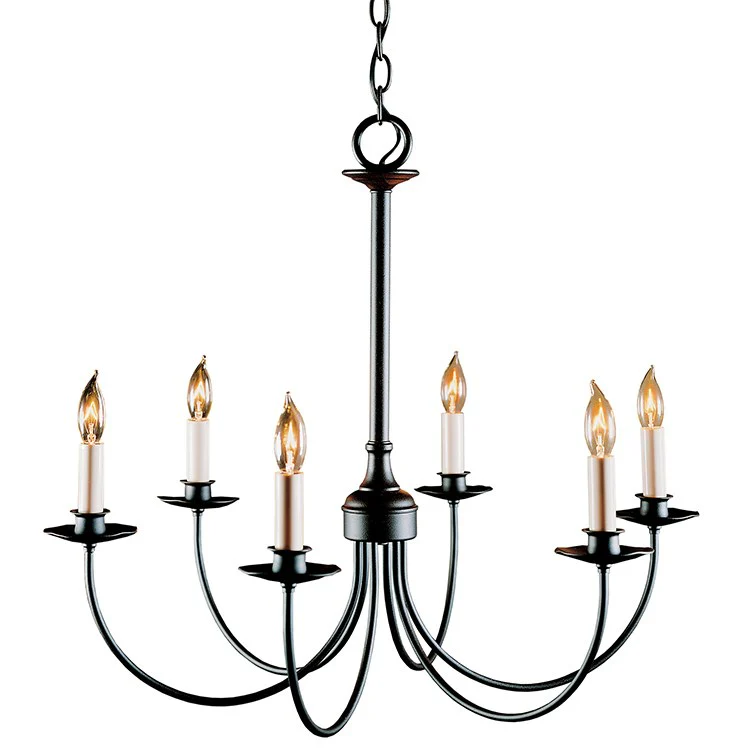 Simple Lines Six-Light Chandelier - Frankwebs