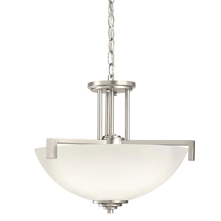 Eileen Three-Light Pendant/Semi-Flush Mount Ceiling Fixture - Frankwebs