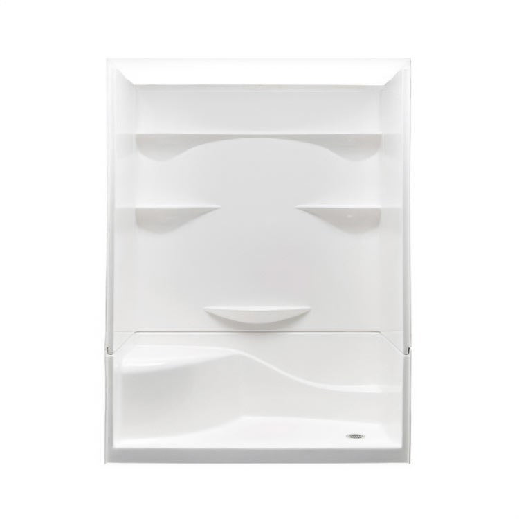 Shower Module 60 x 30 x 76 Inch Acrylic White 4 Pieces Left Hand Seat - Frankwebs