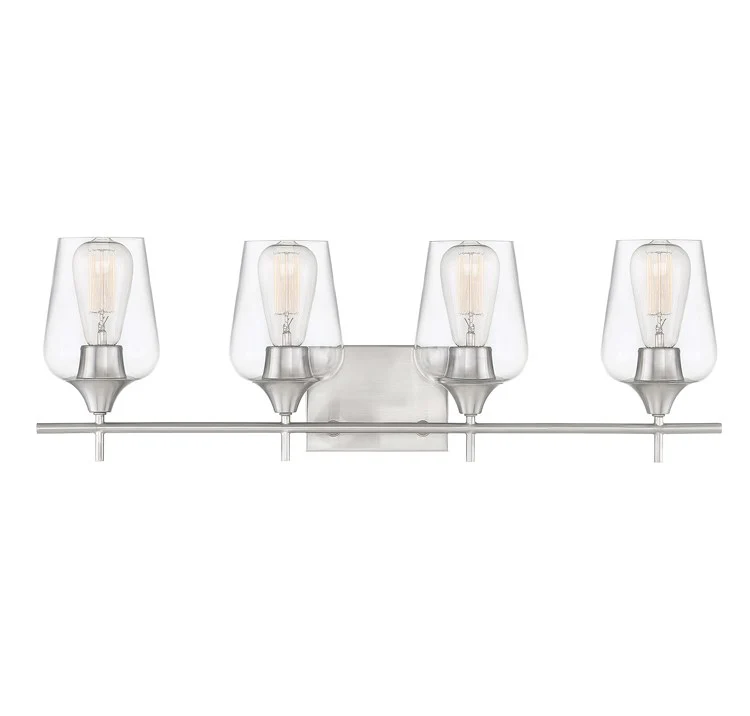 Octave Four-Light Bathroom Vanity Fixture - Frankwebs