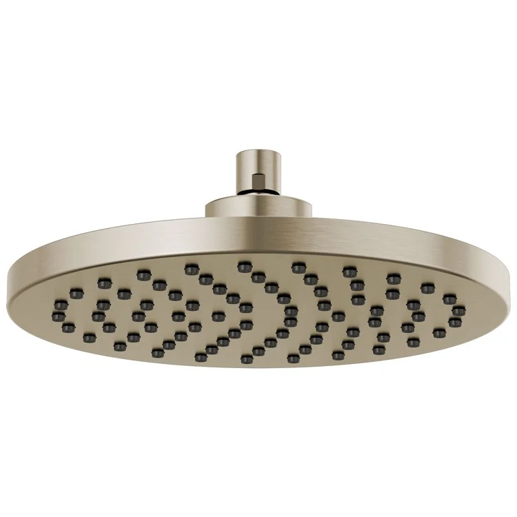 Showerhead Universal Showering 1 Function Rain Can Brilliance Luxe Gold 10 Inch 1.75 Gallons per Minute Round - Frankwebs