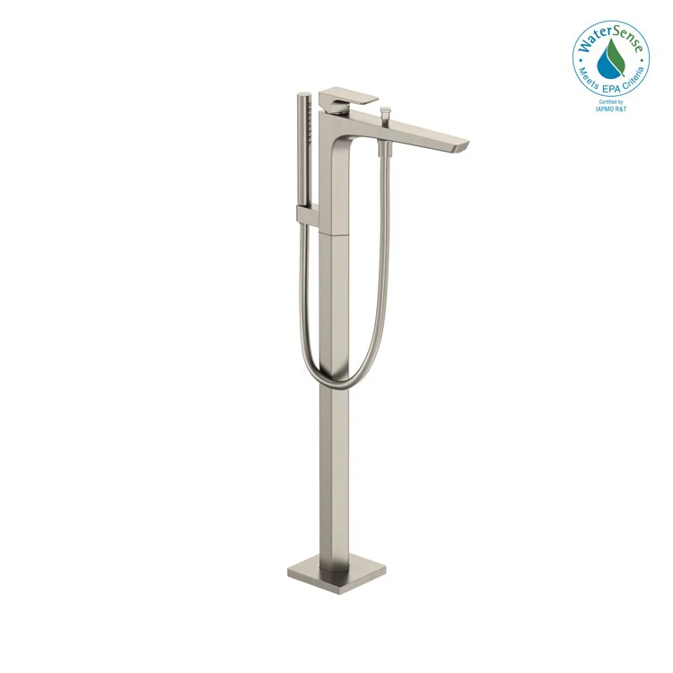 Tub Filler Trim GE Freestanding with Handshower 1 Lever Polished Nickel - Frankwebs