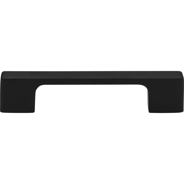 Drawer Pull Atlas Thin Square Matte Black Zinc Alloy 3-3/4 Inch 4-11/16 x 15/32 Inch - Frankwebs