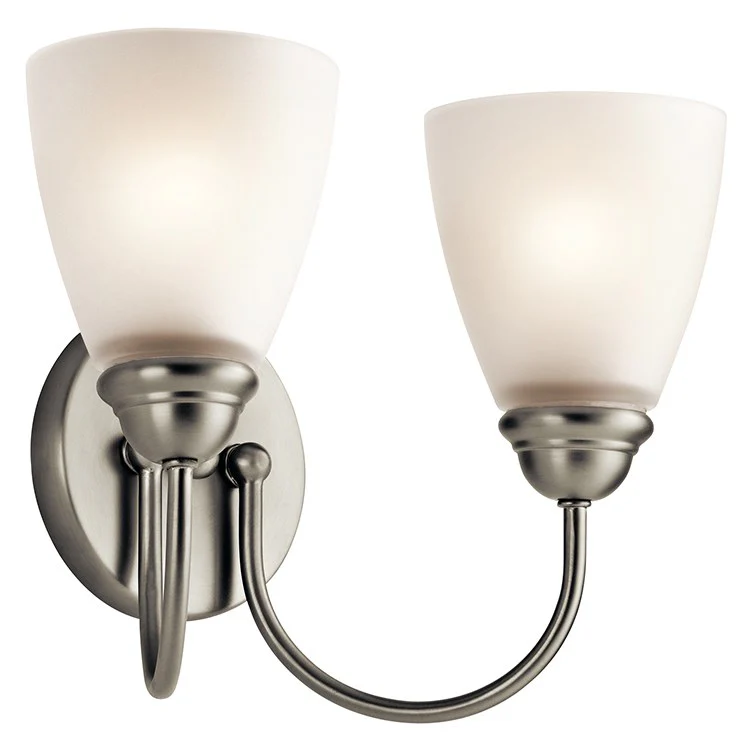 Jolie Two-Light Bathroom Vanity Fixture - Frankwebs