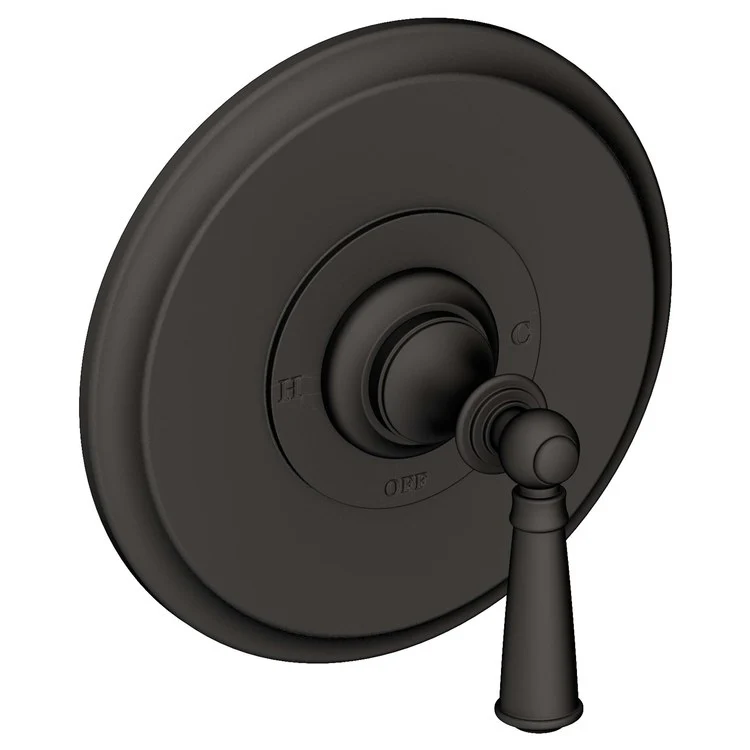 Pressure Balance Valve Trim Sutton Round 1 Lever Satin Brass PVD ADA Depth 4 Inch - Frankwebs