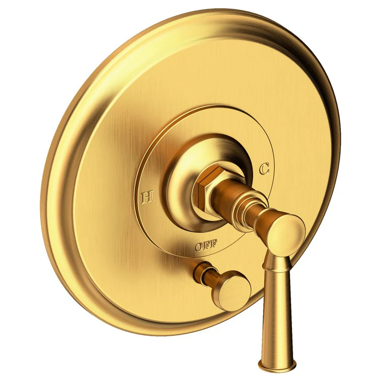 Vander Pressure Balance Tub/Shower Valve Trim Only with Lever Handle - Aged Brass - Frankwebs