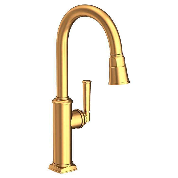 Kitchen Faucet Zemora 1 Lever ADA Antique Nickel Pull Down Spout Height 10-4/9 Inch 1.8 Gallons per Minute - Frankwebs
