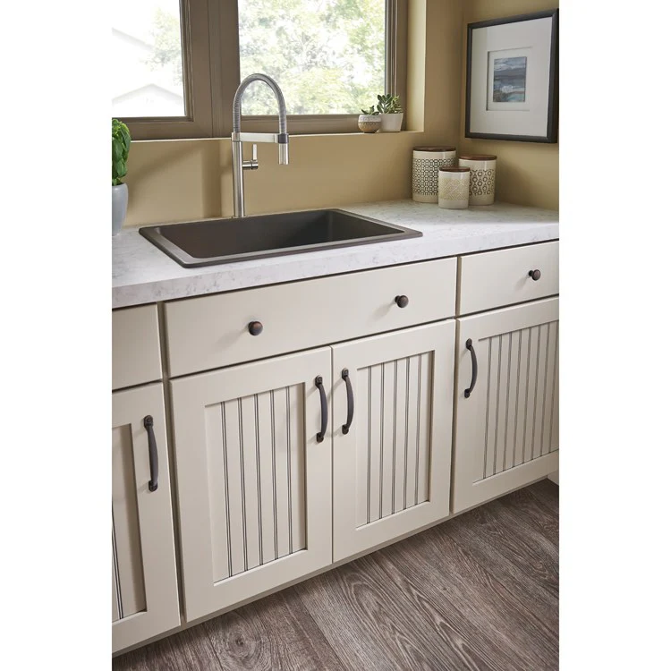 Pull Somerset Arendal D Handle Ash Gray Zinc Alloy 5 Inch 6-3/4x2/3x1-1/8 Inch - Frankwebs