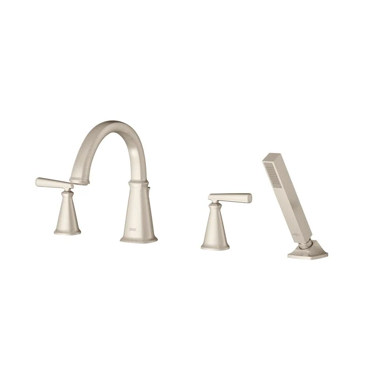 Edgemere Two Handle Roman Tub Faucet with Handshower for Flash Valve - Frankwebs