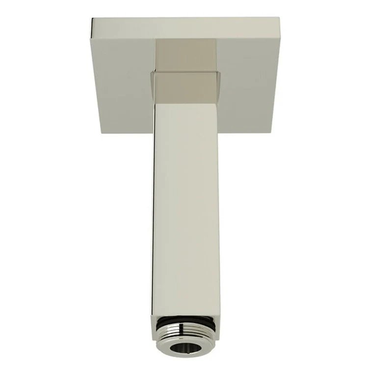 Shower Arm with Square Sliding Escutcheon Polished Chrome 3 Inch 1/2 Inch Male Inlet 1/2 Inch Male Outlet Brass Ceiling Mount - Frankwebs
