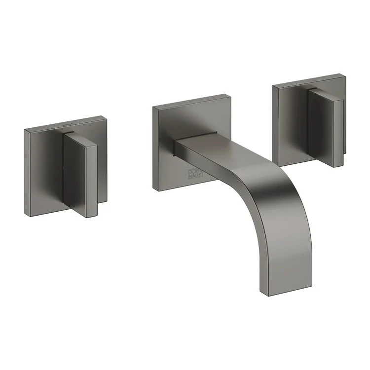 Lavatory Faucet MEM Mixer Wall Mount 2 Lever ADA Brushed Champagne 1.2 Gallons per Minute Less Drain 3 Hole - Frankwebs