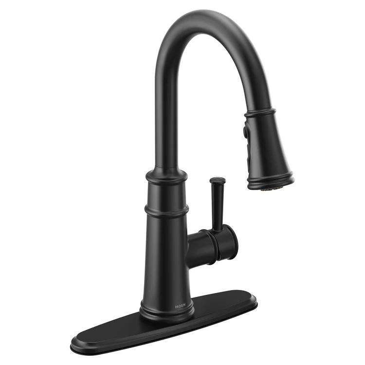 Kitchen Faucet Belfield ADA Matte Black Pull Down 1.5 Gallons per Minute - Frankwebs