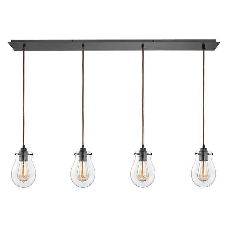 Jaelyn Four-Light Linear Pendant - Frankwebs