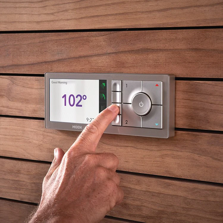 U By Moen Shower Terra Beige Four-Outlet Digital Shower Controller - Frankwebs