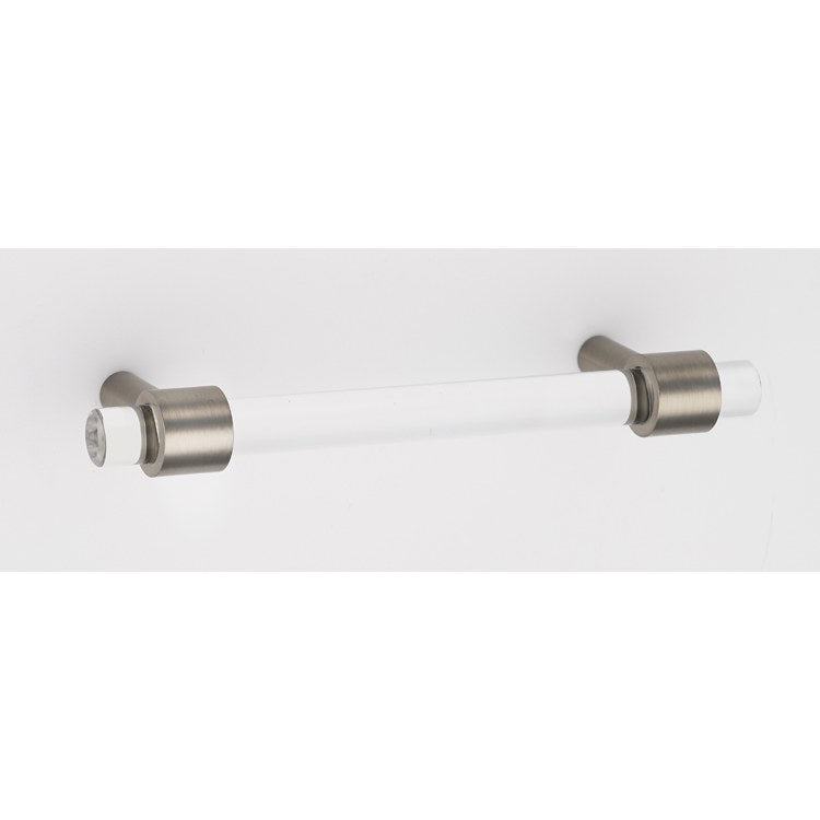 Pull Contemporary Acrylic Polished Nickel Brass 3 Inch 4-1/8 Inch 1-3/8 Inch - Frankwebs