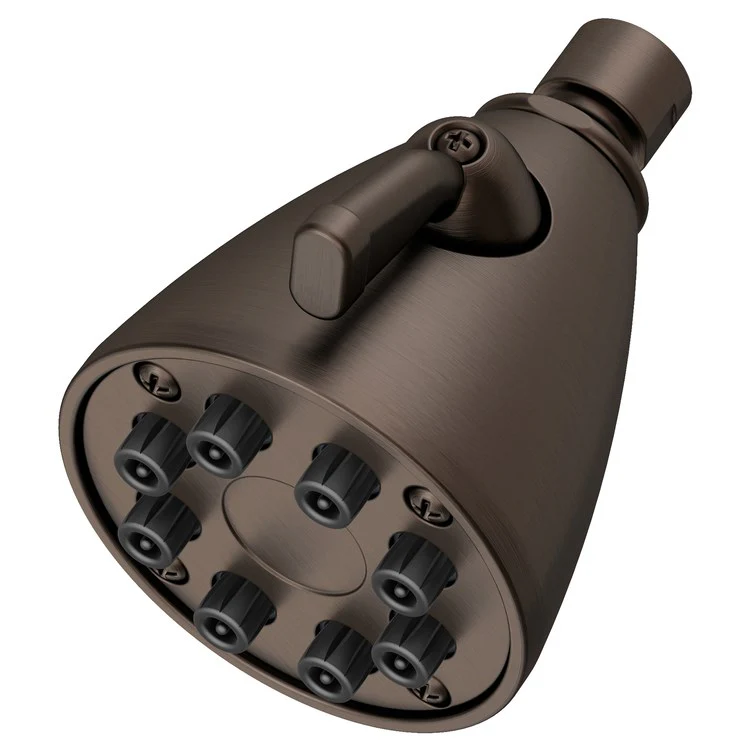 Single-Function Eight-Jet Showerhead - Aged Brass - Frankwebs