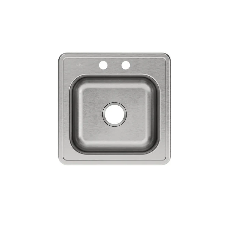 Laundry Sink Celebrity 20 x 20 Inch Single Bowl 2 Hole Brushed Satin Drop-In - Frankwebs