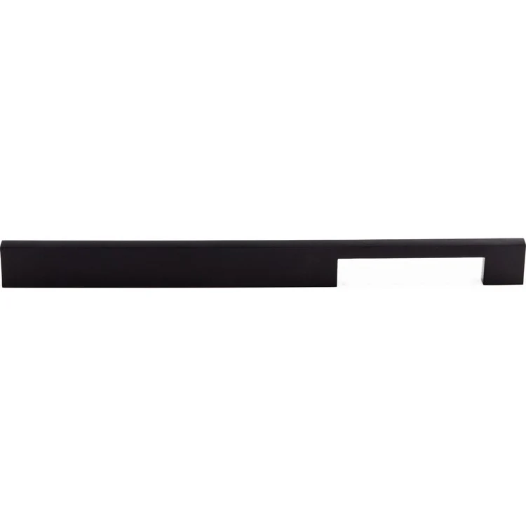 Drawer Pull Sanctuary Linear Flat Black Zinc Alloy 12 Inch - Frankwebs