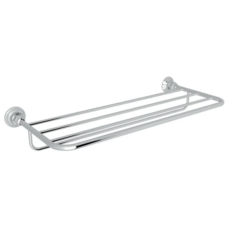 Towel Shelf Wall Mount Tuscan Brass 23-1/2 Inch Metal - Frankwebs