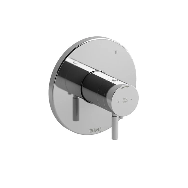 Thermostatic and Pressure Balance Valve Trim Sylla 1/2 Inch Round 3-Way 5 Function 1 Lever Chrome ADA 6.0 Gallons per Minute - Frankwebs