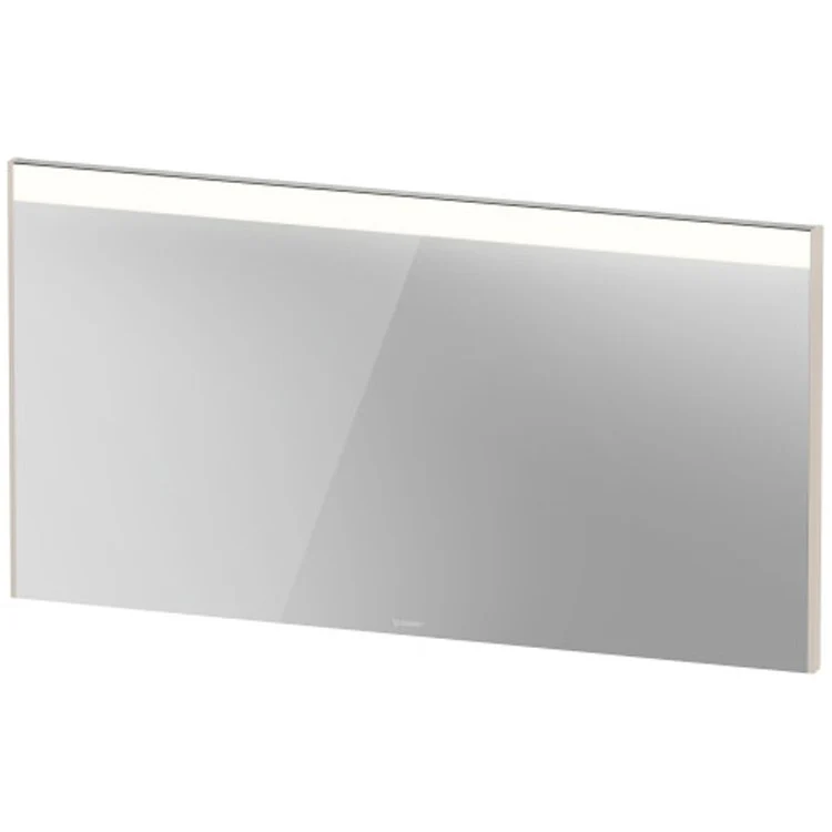 Mirror Brioso 52 x 27-1/2 Inch White High Gloss with Lighting Rectangle 1-3/8 Inch - Frankwebs