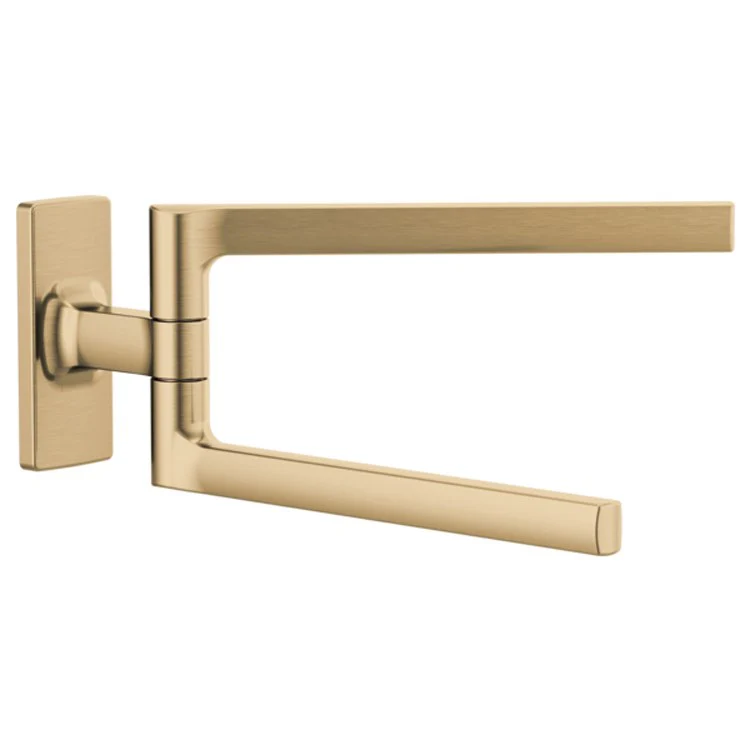 Towel Bar Kintsu 8 Inch Mini Pivoting Brilliance Luxe Nickel Metal 3-11/16 Inch - Frankwebs