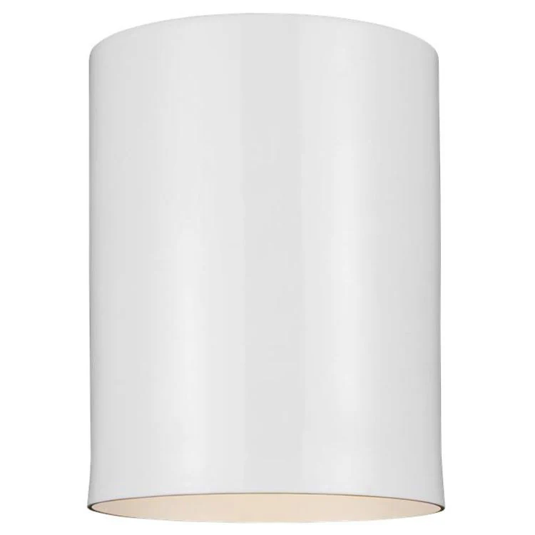 Outdoor Cylinder Single-Light LED Flush Mount Ceiling Fixture - Frankwebs