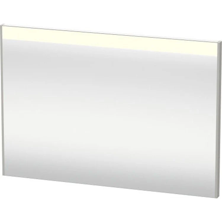 Mirror Brioso 27-1/2 x 40-1/8 Inch Basalt Matte with Lighting Rectangle 1-3/8 Inch - Frankwebs
