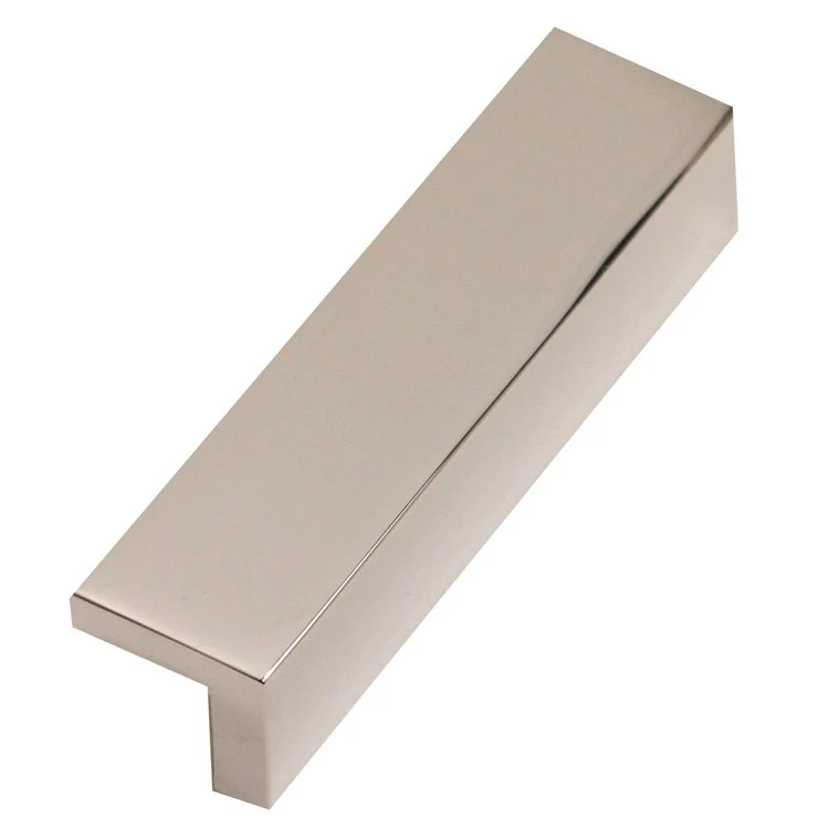 Pull Tab Pulls Polished Nickel Brass 4 Inch 4-1/2 Inch 7/8 Inch - Frankwebs