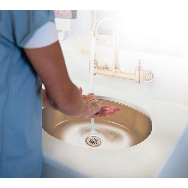 Lavatory Sink CuVerro 19.5 x 16.5 Inch Oval ADA Lustrous Satin LKF293-CU Overflow Assembly - Frankwebs