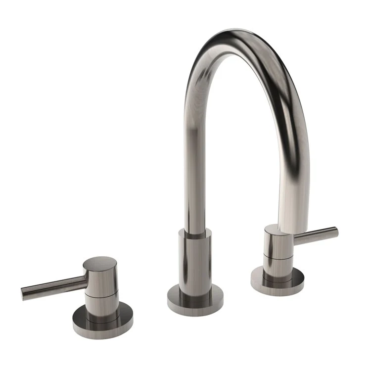 Lavatory Faucet East Linear Widespread 8 to 20 Inch Spread 2 Lever ADA Flat Black 1.2 Gallons per Minute Brass Spout Height 6-1/8 Inch - Frankwebs