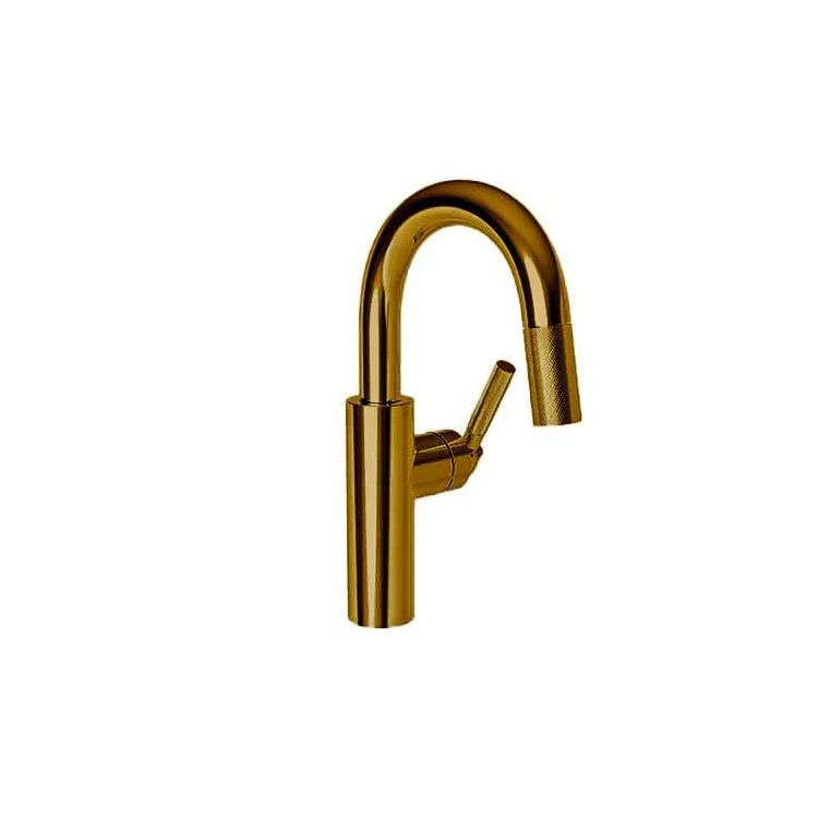 Bar Faucet Muncy 1 Lever ADA Satin Gold PVD Pull Down Swivel Brass Spout Height 7-1/2 Inch 1.8 Gallons per Minute - Frankwebs