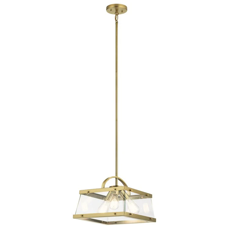 Darton Three-Light Pendant/Semi-Flush Mount Ceiling Fixture - Frankwebs