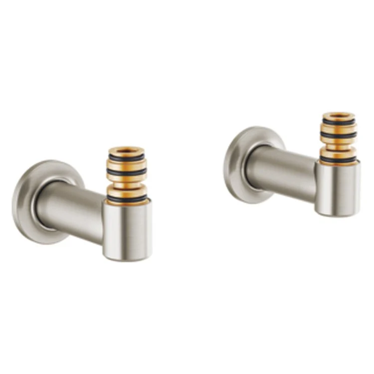 Tub Filler Union Kintsu Wall Mount Brilliance Polished Nickel Brass for T70310-XXLHP Body Assembly and T7030X-XX Trim Kit 4-3/4 Inch - Frankwebs