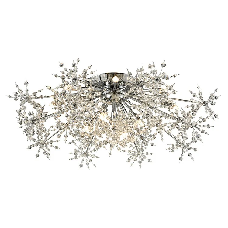 Snowburst Thirteen-Light Semi-Flush Mount Ceiling Fixture - Frankwebs