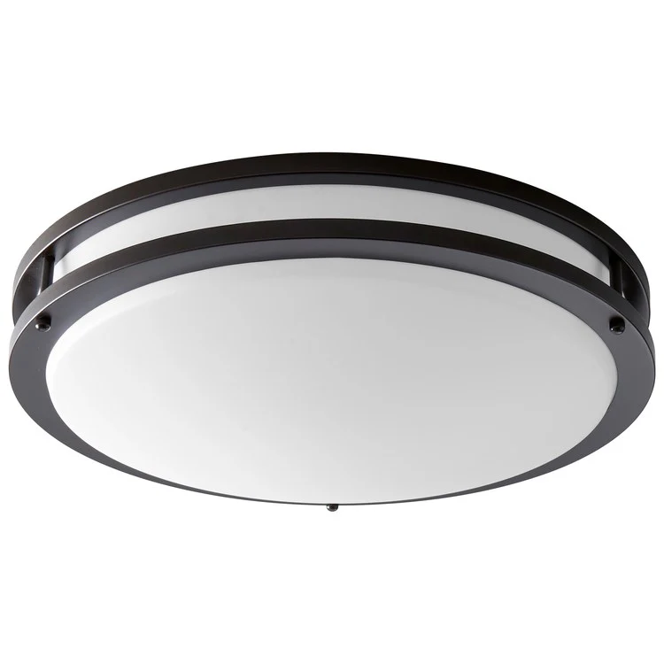 Oracle Two-Light LED Flush Mount Ceiling Fixture - Satin Nickel - Frankwebs
