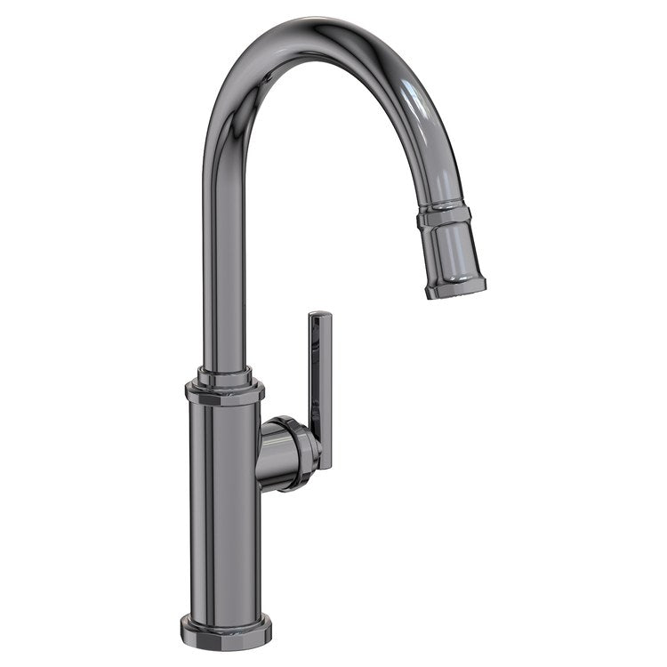 Kitchen Faucet Heaney 1 Lever ADA Matte White Pull Down Spout Height 10-3/4 Inch 1.8 Gallons per Minute - Frankwebs